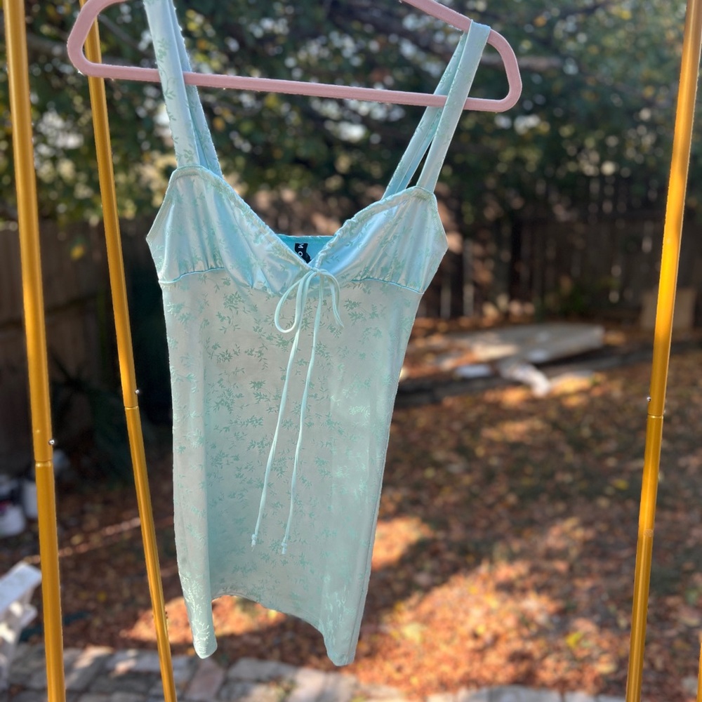 Motel Rocks Light Blue Mini Dress - Picture 4 of 7